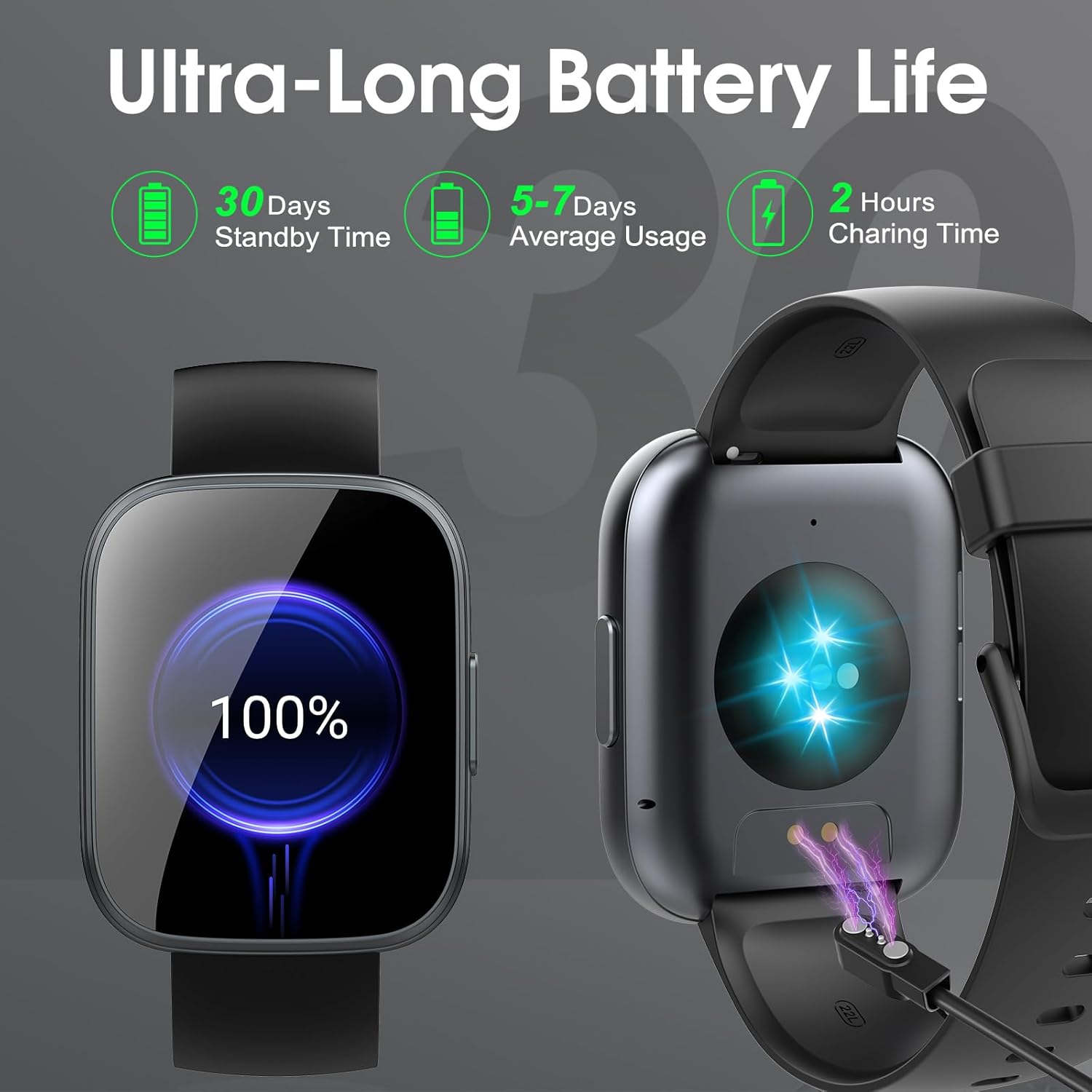 Smart Watch for Men Women, 1.96"HD Smartwatch (Answer/Make Call) with Heart Rate/Sleep Monitor/Pedometer/Spo2, 2025 New Fitness Watch 113+ Sport Modes, IP68 Waterproof Activity Tracker for Android iOS - Image 7